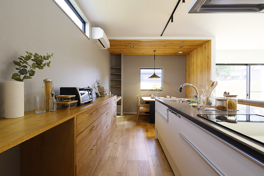 家事がラクになる回遊動線を採用