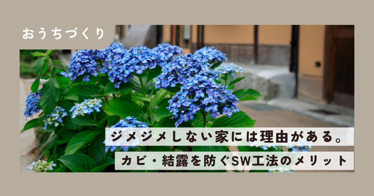なぜ家の中がジメジメしないの？SW工法が選ばれる理由を解説